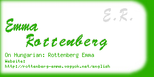 emma rottenberg business card